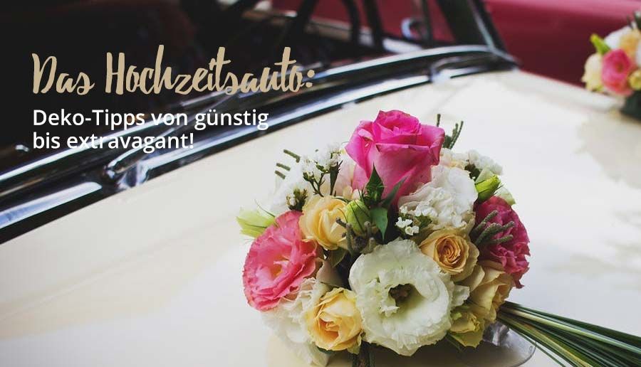 Autodekoration Hochzeit Girlande Autoschleife Blumenschmuck